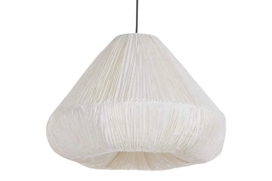 LAMPARA TECHO PAPEL ACERO 49X49X35