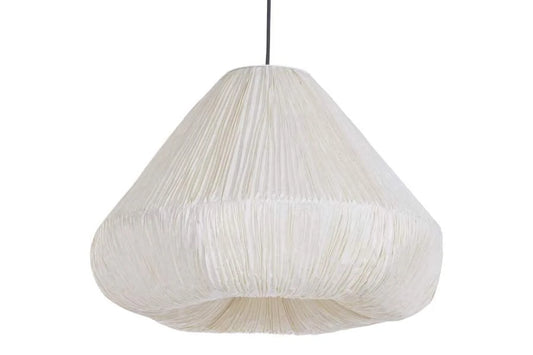 LAMPARA TECHO PAPEL ACERO 49X49X35