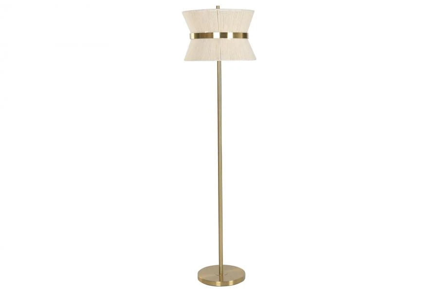 LAMPARA PIE METAL HILO 40X40X157 DORADO