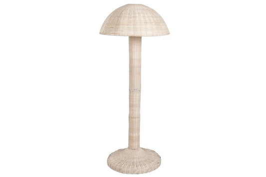 LAMPARA PIE RATAN 60X60X143