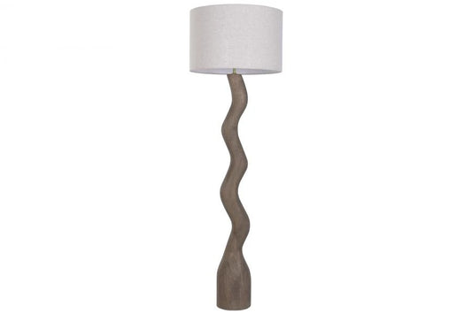 LAMPARA PIE MANGO 50X50X166 MARRON