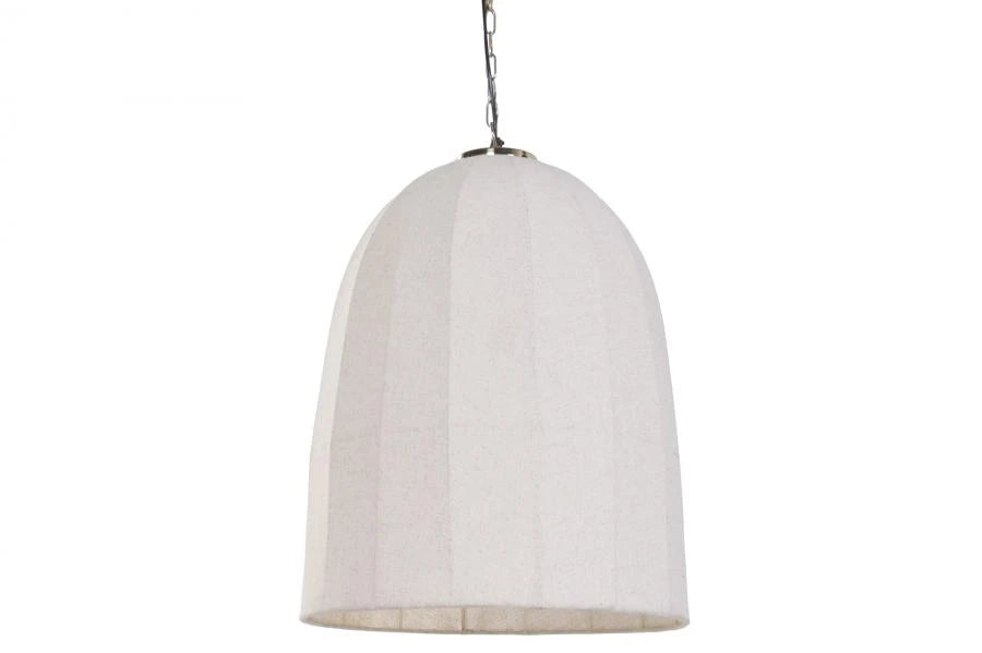 LAMPARA TECHO ALGODON HIERRO 50X50X70 CAMPANA