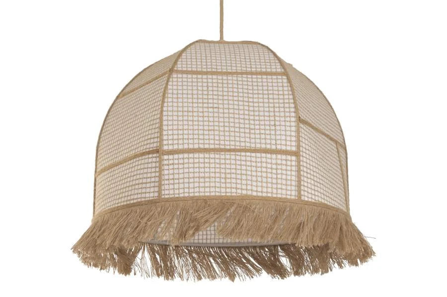 LAMPARA TECHO FIBRA 50X50X140 FLECOS NATURAL