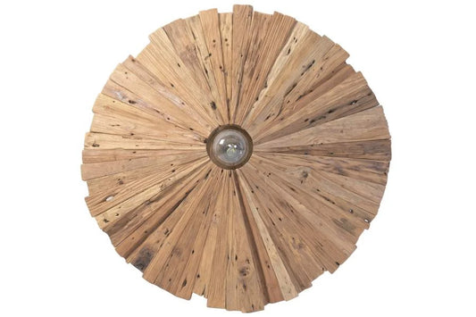 LAMPARA APLIQUE TECA RECICLADA 80X18X80
