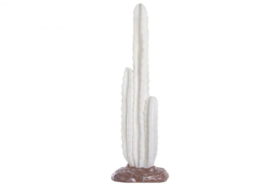 LAMPARA PIE ARENISCA 32X18,7X100 CACTUS BLANCO