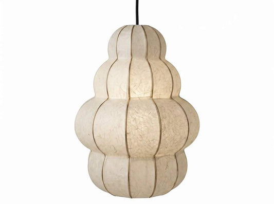 LAMPARA TECHO METAL FIBRA DE PAPEL 40X40X59