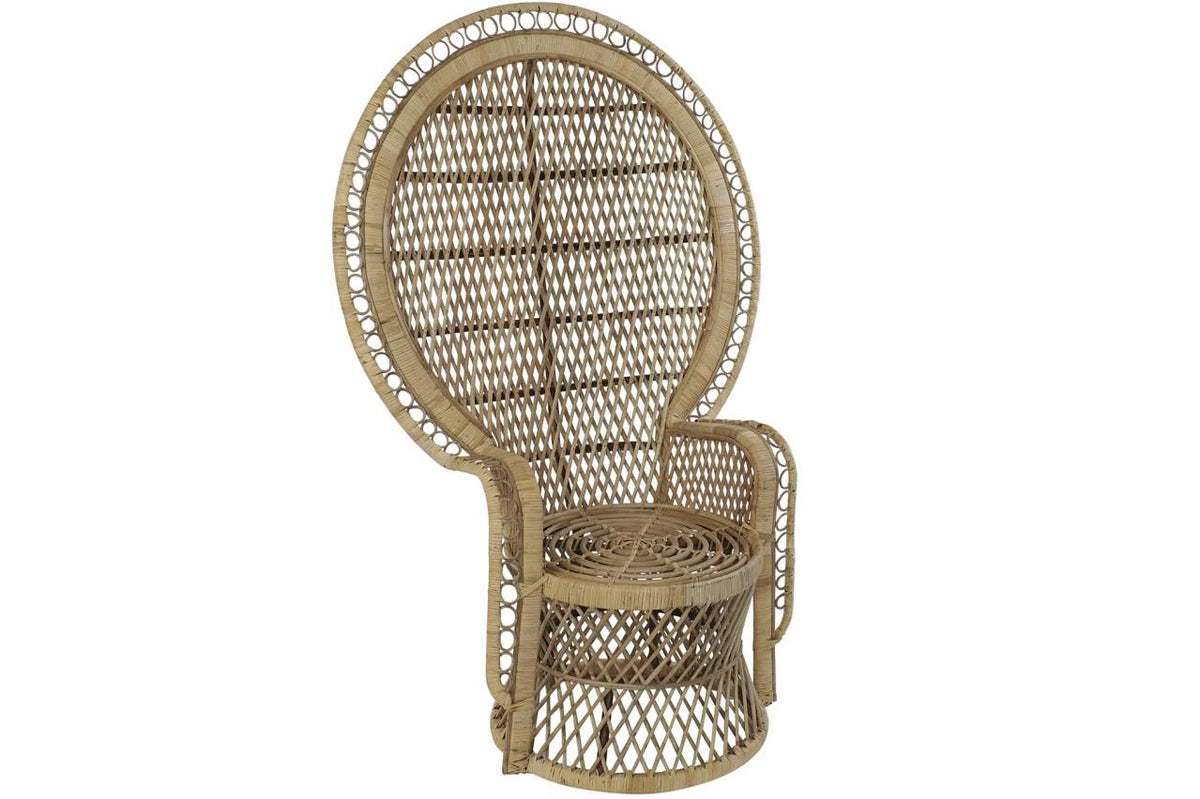 SILLON RATAN 95X66X146 EMMANUELE NATURAL MARRON