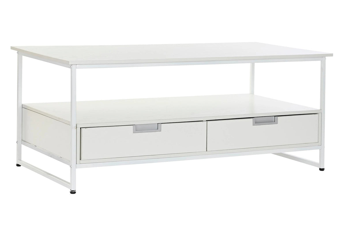 MESA CENTRO METAL MDF 110X55X46 BLANCO