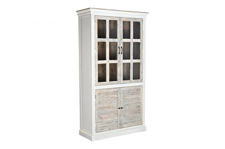 VITRINA MANGO CRISTAL 110X45X200 BLANCO