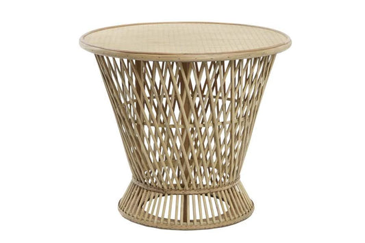 MESITA AUXILIAR BAMBU 60X60X52 NATURAL
