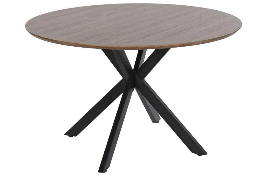 MESA COMEDOR MDF HIERRO 120X120X75 3CM. GROSOR