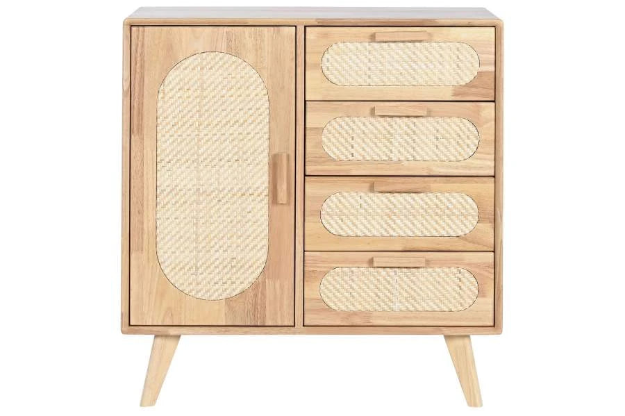 BUFFET RUBBERWOOD RATAN 73,5X35X78 NATURAL