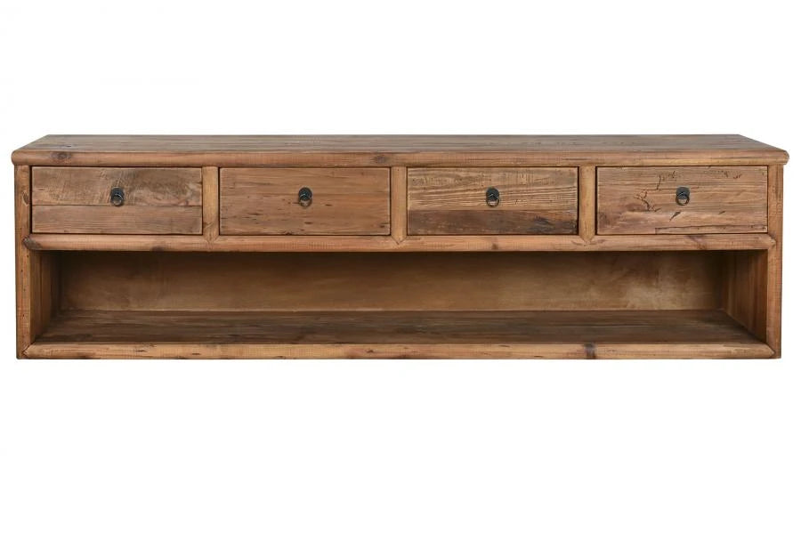 MUEBLE TV MADERA RECICLADA PINO 200X45X55 NATURAL