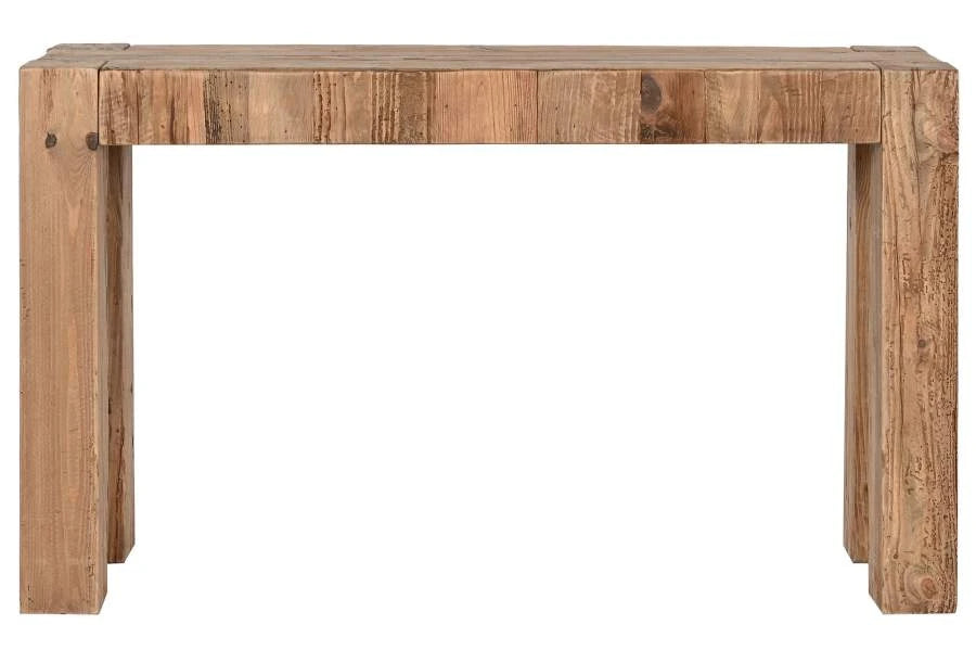 CONSOLA MADERA RECICLADA PINO 117X36X71 NATURAL