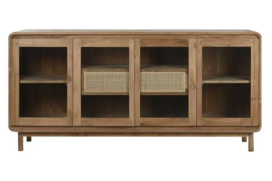 BUFFET TECA CRISTAL 180X50X90 NATURAL