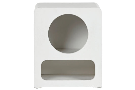 MESITA DE NOCHE MDF 40X30X48 BLANCO