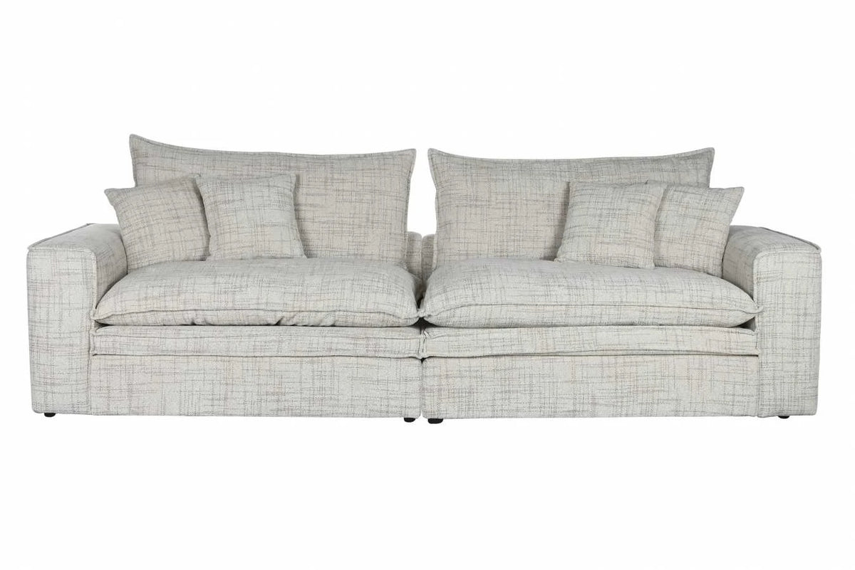 SOFA LINO PLUMA 296X99X100 4 COJINES INCLUIDOS