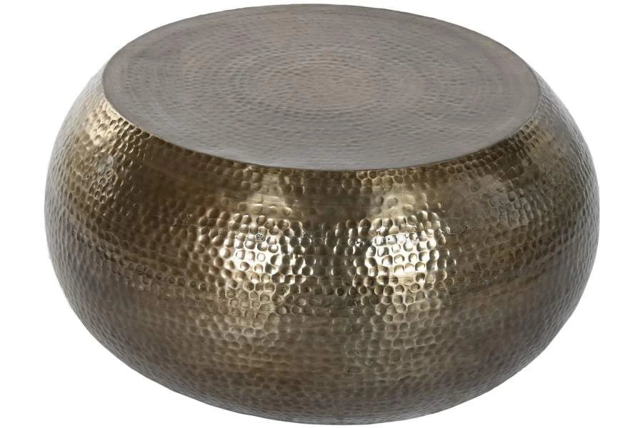 MESA CENTRO ALUMINIO 60X60X30 DORADO