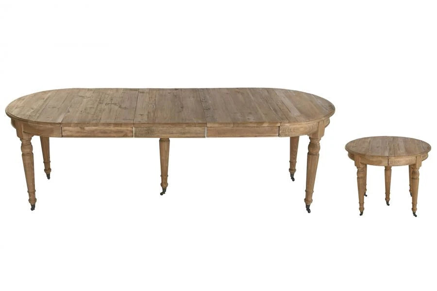 MESA COMEDOR ABETO 100X100X78 250 EXTENSIBLE