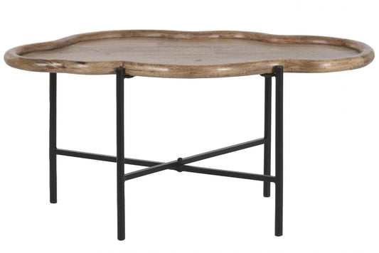 MESITA AUXILIAR MANGO HIERRO 88X49X42 NUBE NATURAL