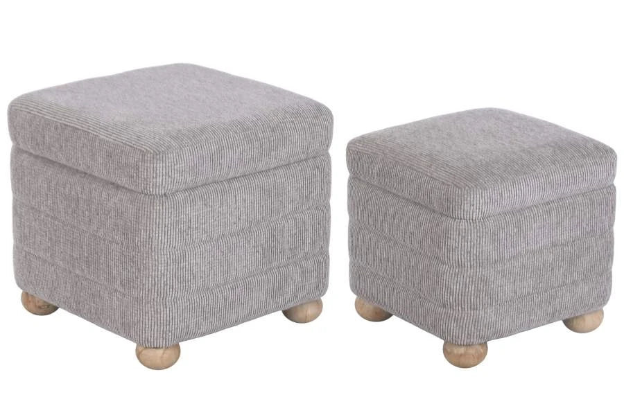 REPOSAPIES SET 2 POLIESTER 43X43X40 ALMACENAJE INT