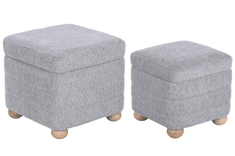 REPOSAPIES SET 2 POLIESTER 43X43X40 ALMACENAJE INT