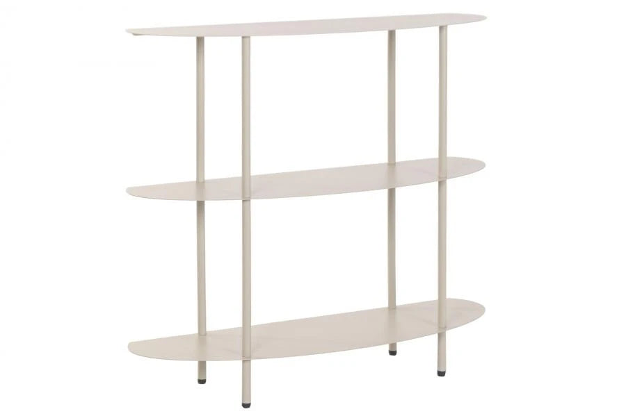 CONSOLA HIERRO 90X28X81 KD CREMA
