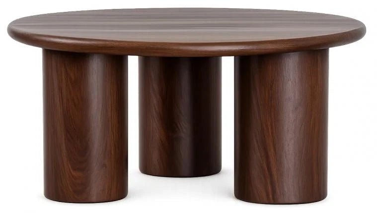 MESA CENTRO MANGO 80X80X35 NATURAL MARRON OSCURO