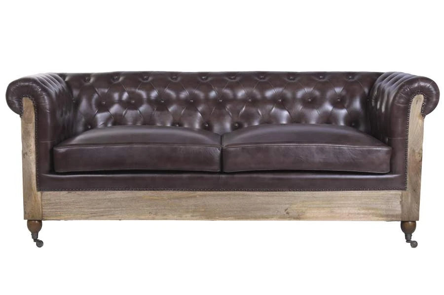 SOFA PIEL MANGO 190X77X80 RUEDAS