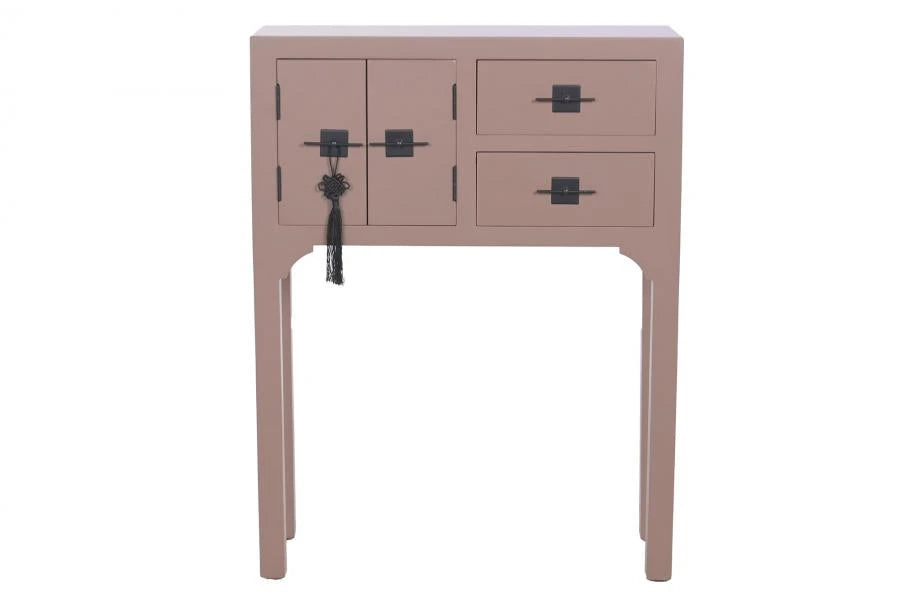 CONSOLA ABETO MDF 64X26X83 ORIENTAL MOKA