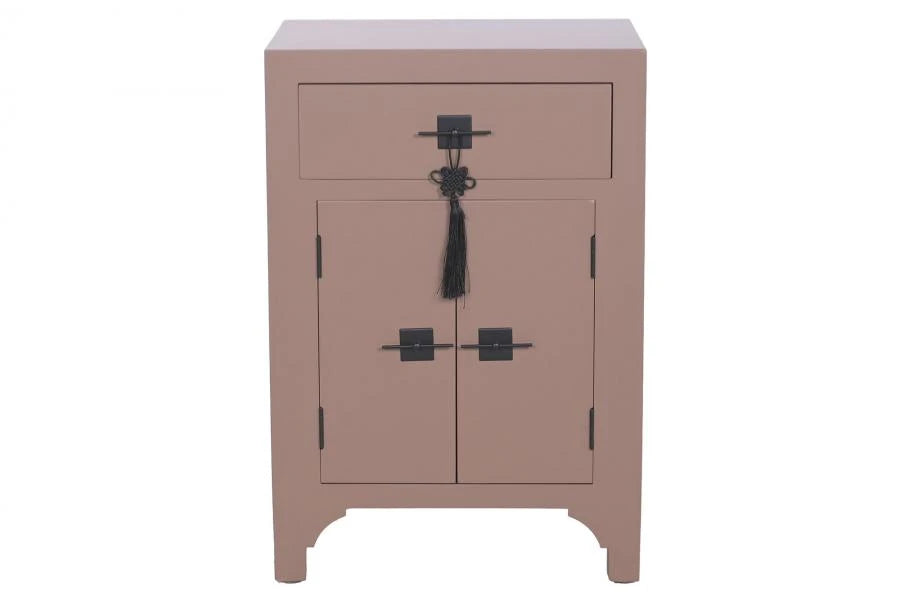 MESITA DE NOCHE ABETO MDF 45X34X66 ORIENTAL MOKA