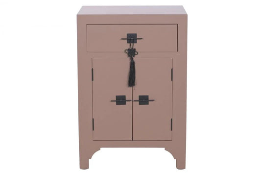 MESITA DE NOCHE ABETO MDF 45X34X66 ORIENTAL MOKA