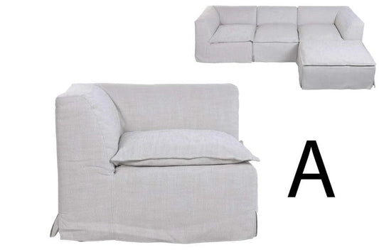 SOFA LINO PLUMA 100X100X74 MODULAR