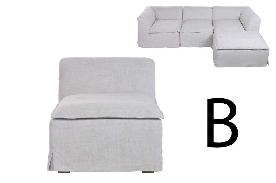 SOFA LINO PLUMA 75X100X74 MODULAR