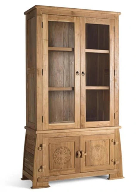 VITRINA ACACIA CRISTAL 120X42X190