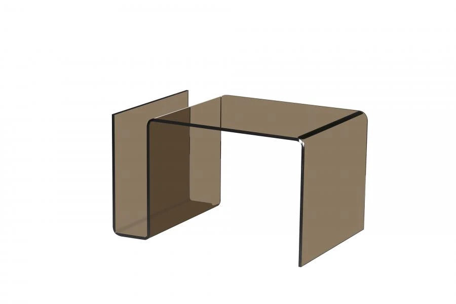 MESITA AUXILIAR CRISTAL TEMPLADO 61X37X42 AMBAR