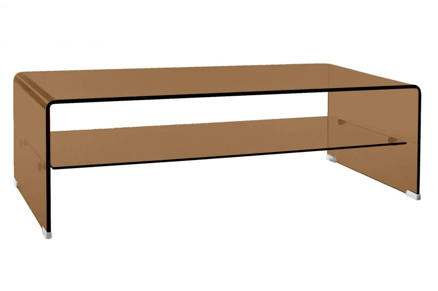 MESA CENTRO CRISTAL 120,5X60,5X40 12 MM. AMBAR
