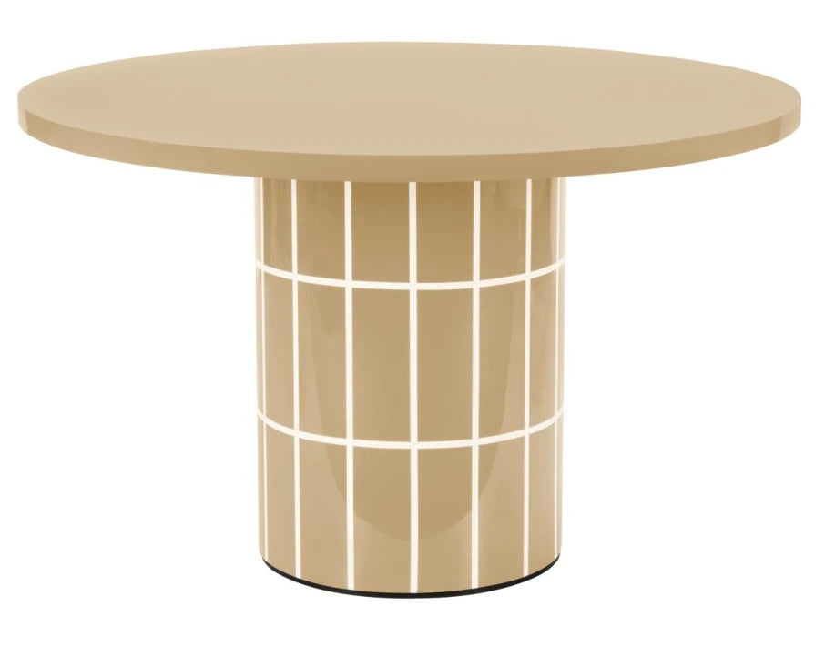 MESA REDONDA COMEDOR MDF GLOSS 120X120X75 LACADO