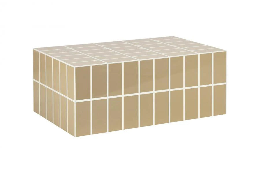 MESA CENTRO MDF GLOSS 100X60X40 LACADO BEIGE
