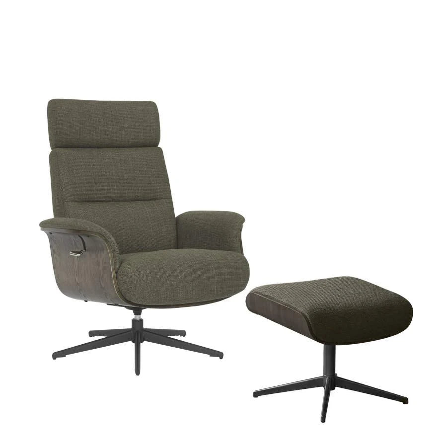 BUTACA SET 2 POLIESTER METAL 83X85X107