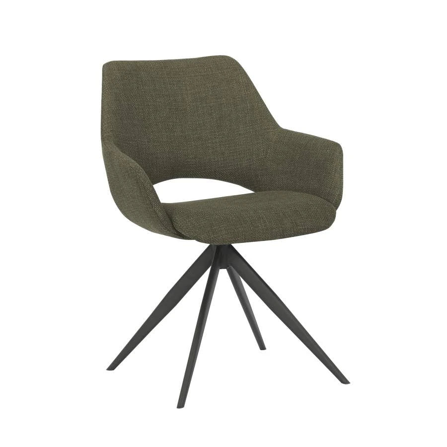 SILLA POLIESTER METAL 61X60X82 VERDE