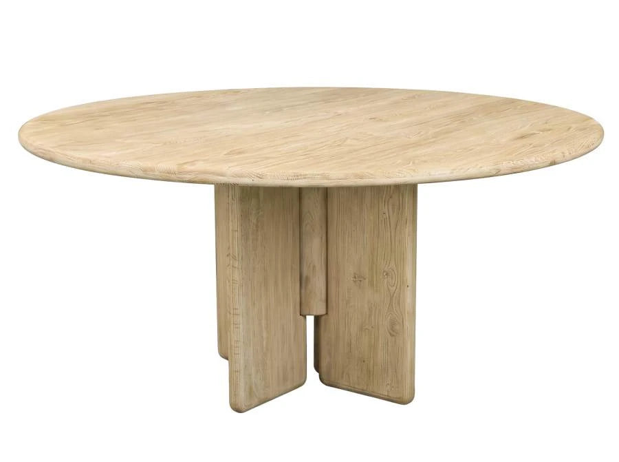 MESA REDONDA COMEDOR PINO RECICLADO 160X160X75