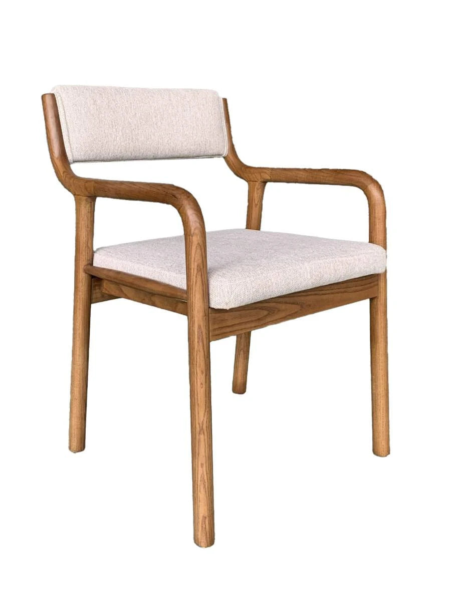 SILLA OLMO POLIESTER 45X47X81 MARRON OSCURO