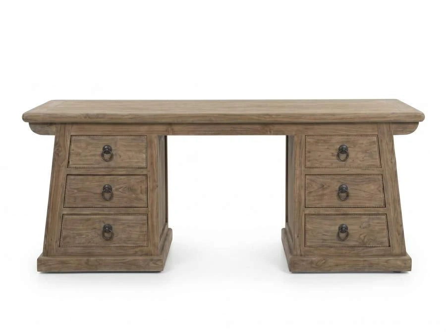 ESCRITORIO TECA RECICLADA 140X50X80 MARRON