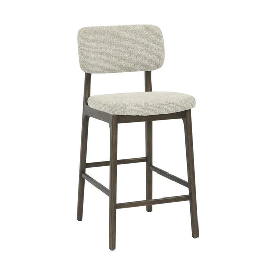 TABURETE MADERA POLIESTER 44X52,5X96 BEIGE