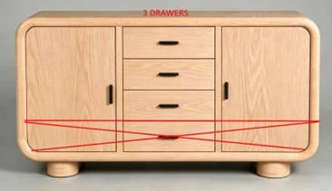 BUFFET ABETO MDF 145X40X90