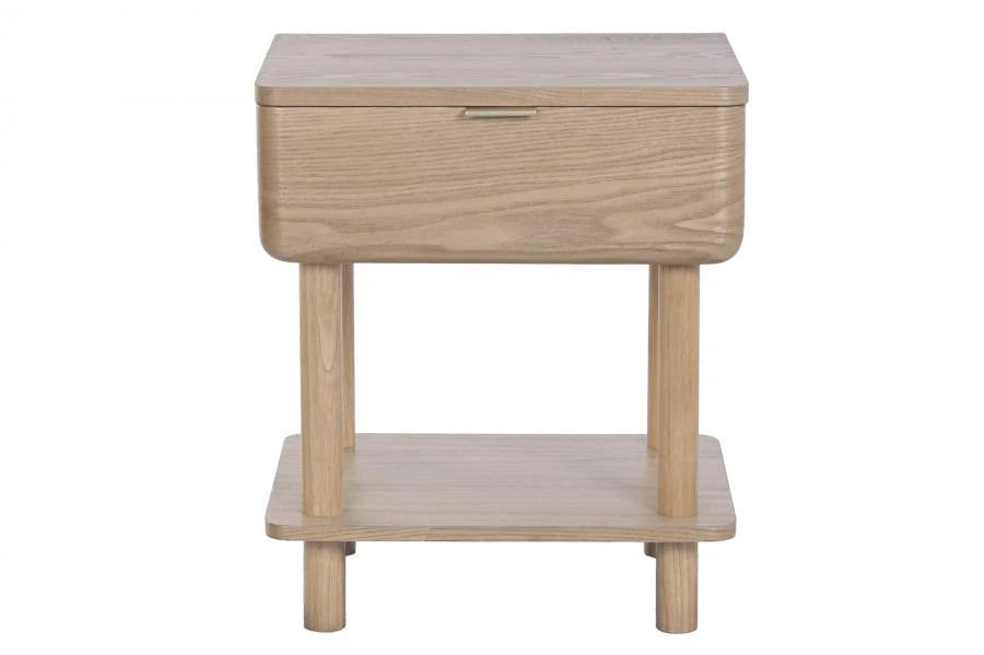 MESITA DE NOCHE ABETO MDF 48X40X56 MARRON