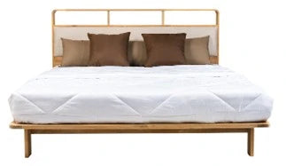 CAMA TECA RATAN 180X200X110 MARRON
