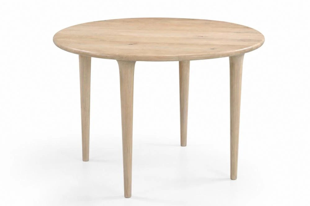 MESA REDONDA COMEDOR MANGO 115X115X76 MARRON CLARO