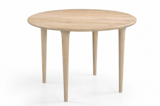MESA REDONDA COMEDOR MANGO 115X115X76 MARRON CLARO